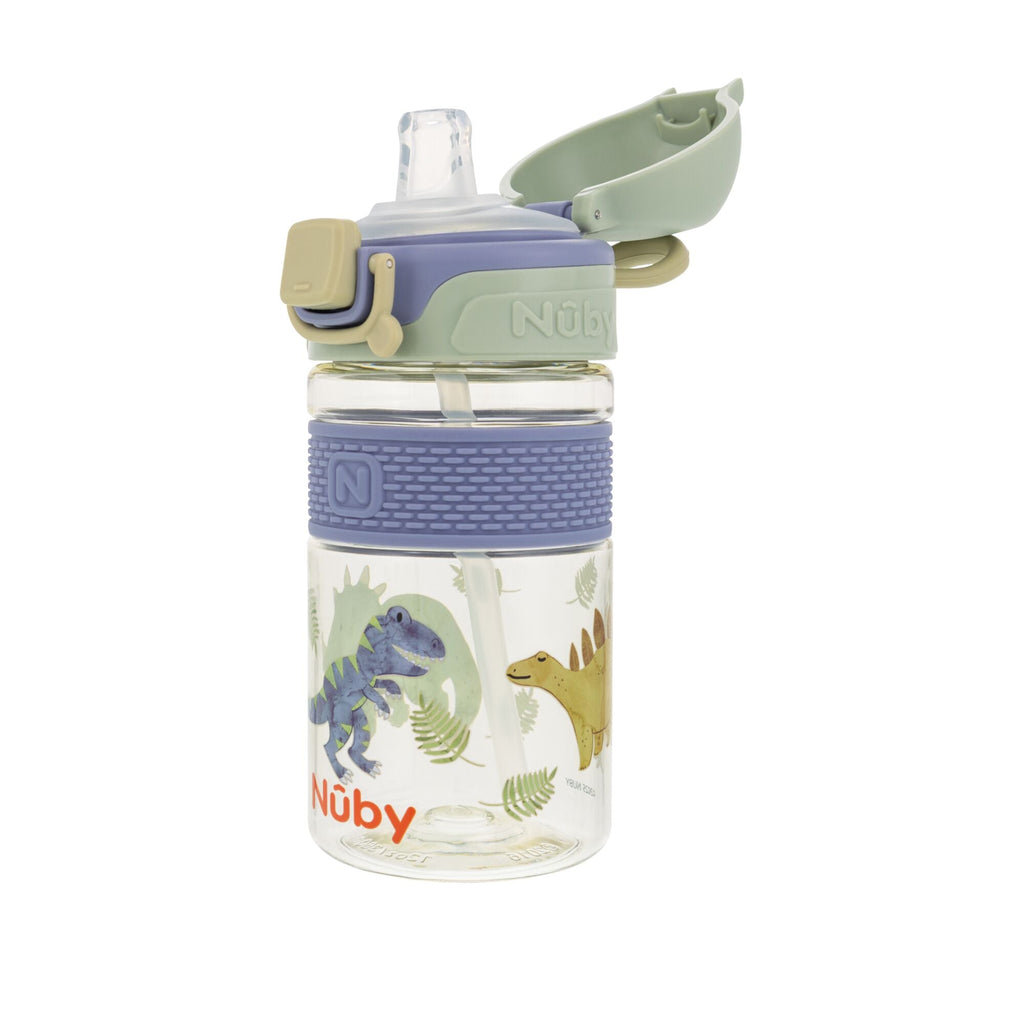 Thirsty Kids Flip-It BOLT Water Bottle | Dinosaurs